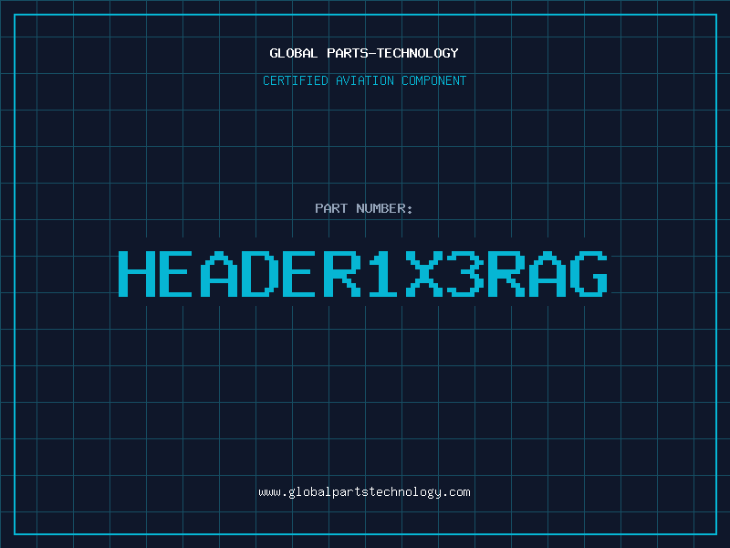 Aviation Part HEADER1X3RAG