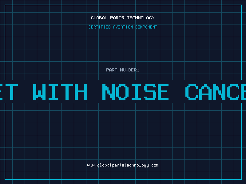 Aviation Part HEADSET WITH NOISE CANCELLING