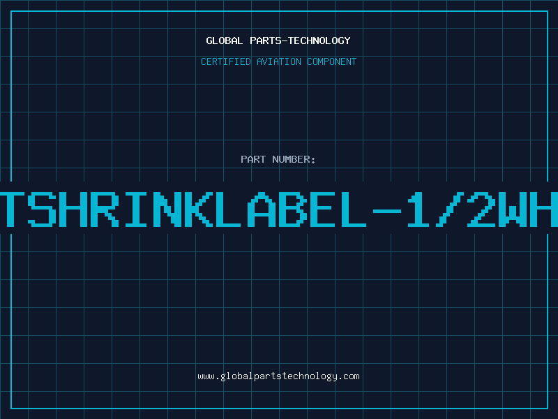 Aviation Part HEATSHRINKLABEL-1/2WHITE