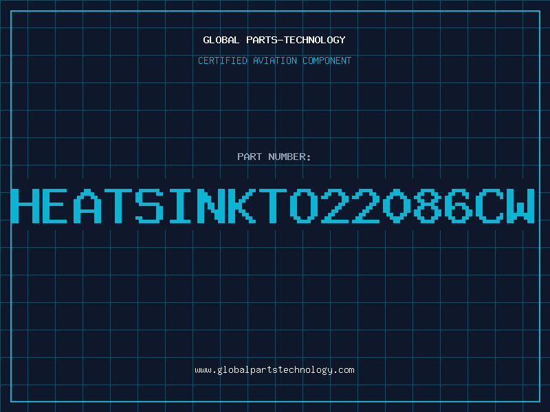 Aviation Part HEATSINKTO22086CW