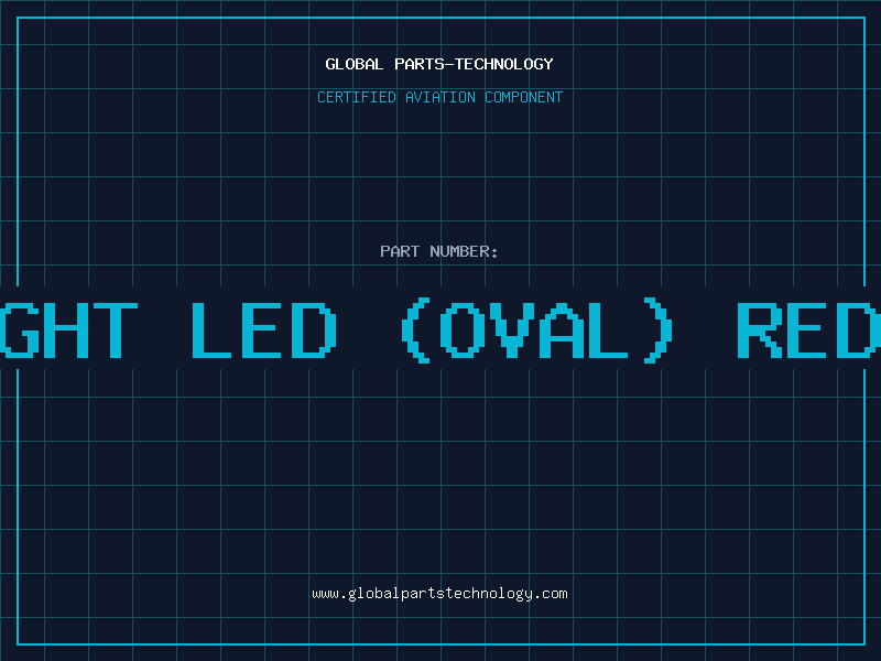 Aviation Part HI-BRIGHT LED (OVAL) RED COLOR