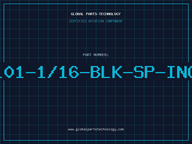Aviation Part HS-101-1/16-BLK-SP-INCHES