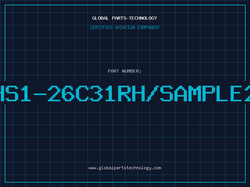 Aviation Part HS1-26C31RH/SAMPLE2