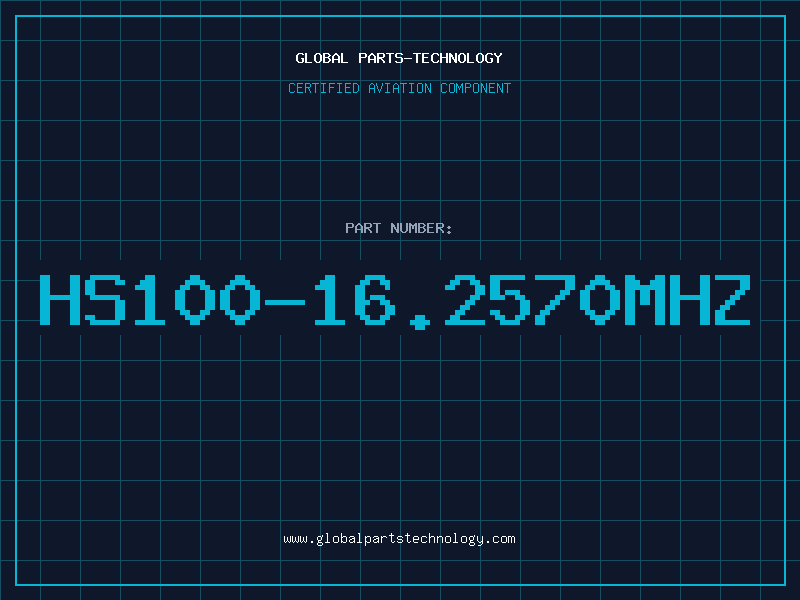 Aviation Part HS100-16.2570MHZ