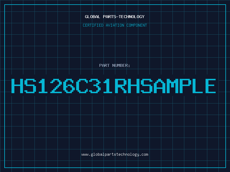 Aviation Part HS126C31RHSAMPLE