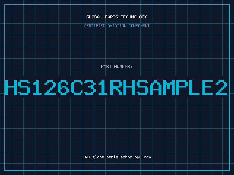 Aviation Part HS126C31RHSAMPLE2