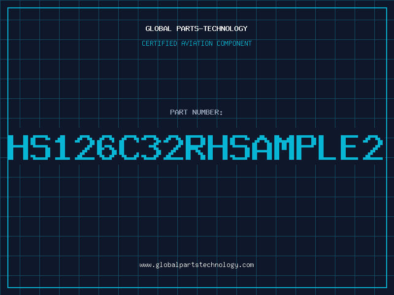 Aviation Part HS126C32RHSAMPLE2