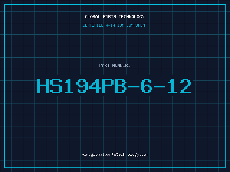 Aviation Part HS194PB-6-12