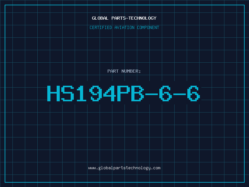 Aviation Part HS194PB-6-6