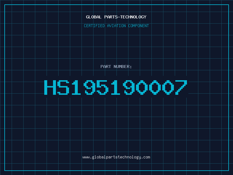 Aviation Part HS195190007