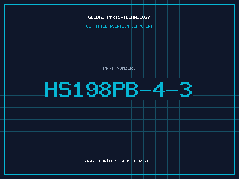 Aviation Part HS198PB-4-3