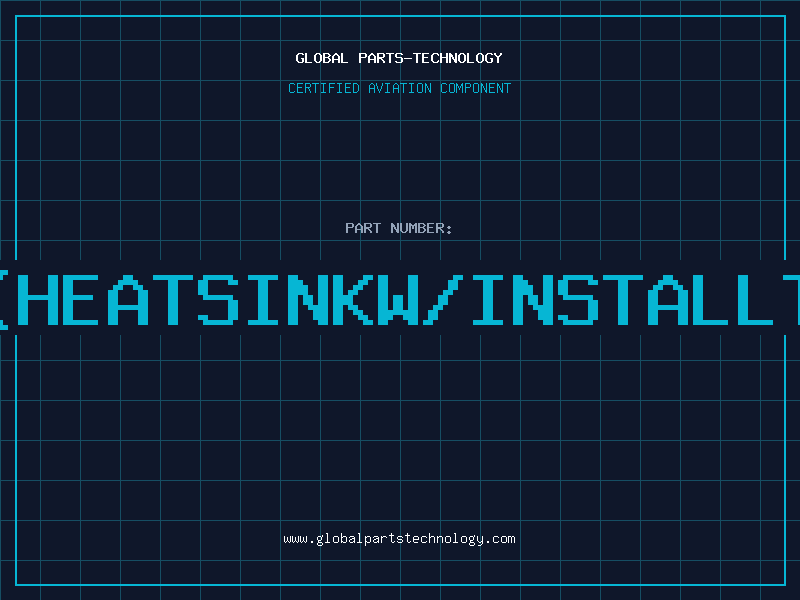 Aviation Part HS223HEATSINKW/INSTALLTAB.75