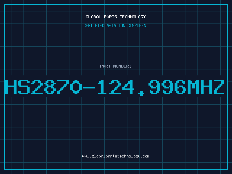 Aviation Part HS2870-124.996MHZ