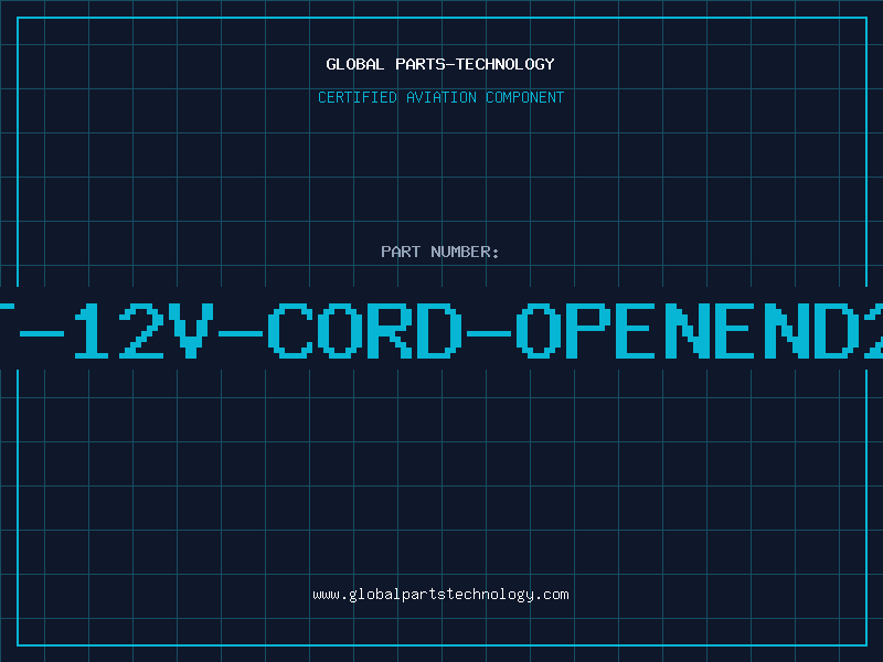 Aviation Part HT-12V-CORD-OPENEND2M