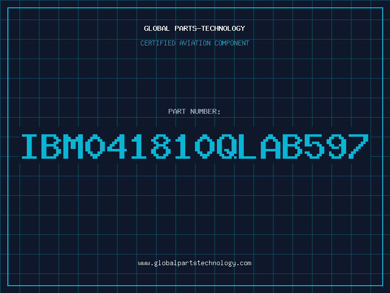 Aviation Part IBM041810QLAB597