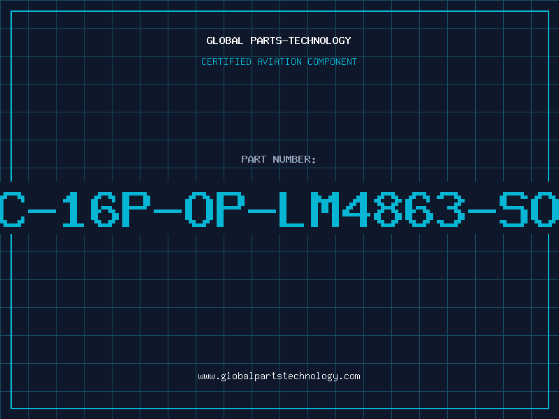 Aviation Part IC-16P-OP-LM4863-SOP