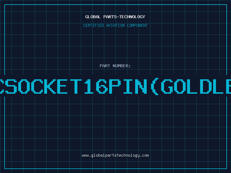 Aviation Part ICSOCKET16PIN(GOLDLEG