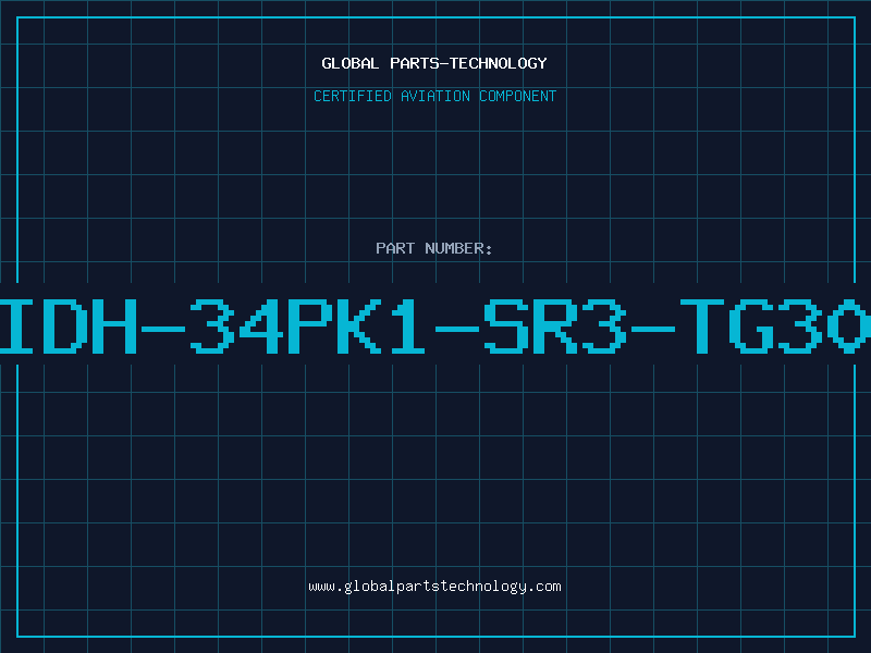Aviation Part IDH-34PK1-SR3-TG30