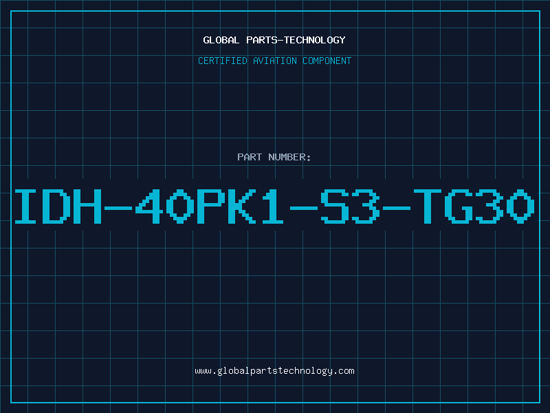 Aviation Part IDH-40PK1-S3-TG30
