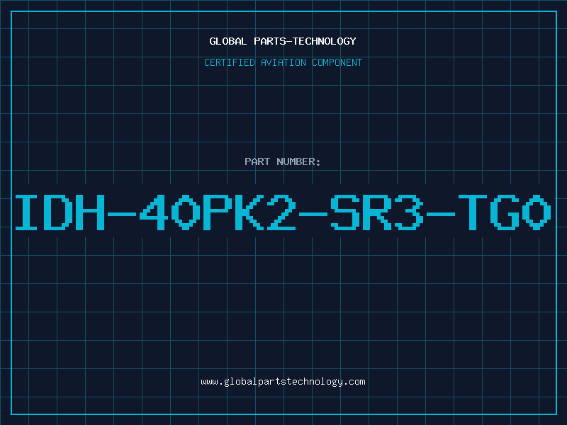 Aviation Part IDH-40PK2-SR3-TG0