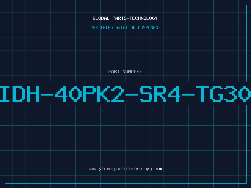 Aviation Part IDH-40PK2-SR4-TG30