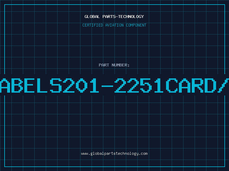 Aviation Part IDLABELS201-2251CARD/BOX