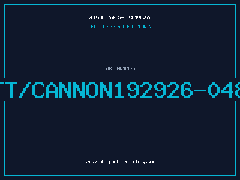 Aviation Part ITT/CANNON192926-0480