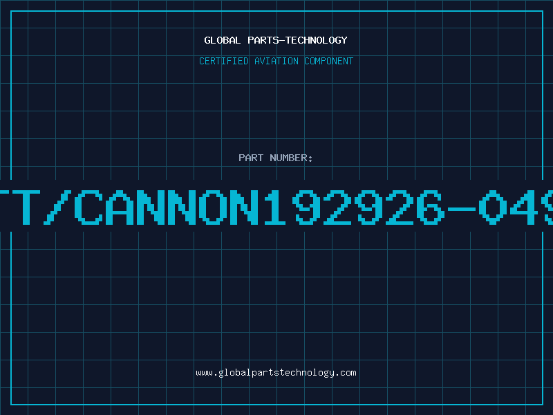 Aviation Part ITT/CANNON192926-0490