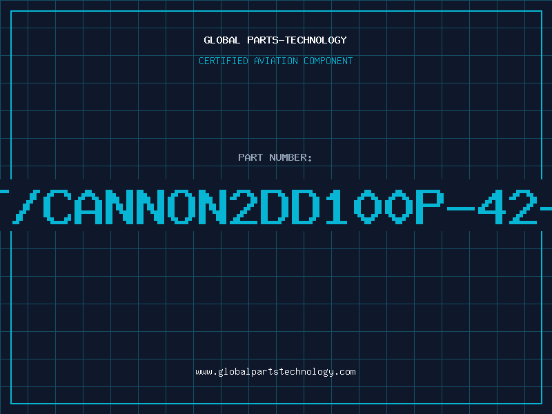 Aviation Part ITT/CANNON2DD100P-42-FO