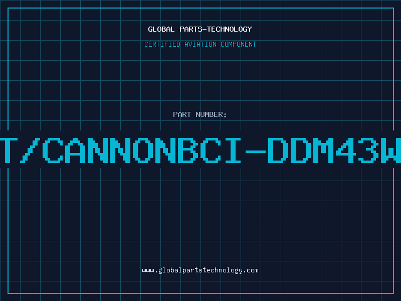 Aviation Part ITT/CANNONBCI-DDM43W2S