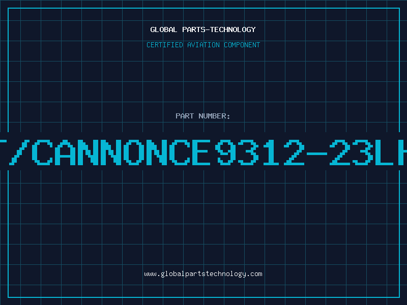 Aviation Part ITT/CANNONCE9312-23LH-D