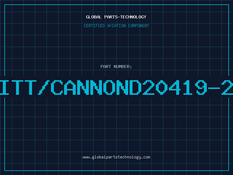 Aviation Part ITT/CANNOND20419-2