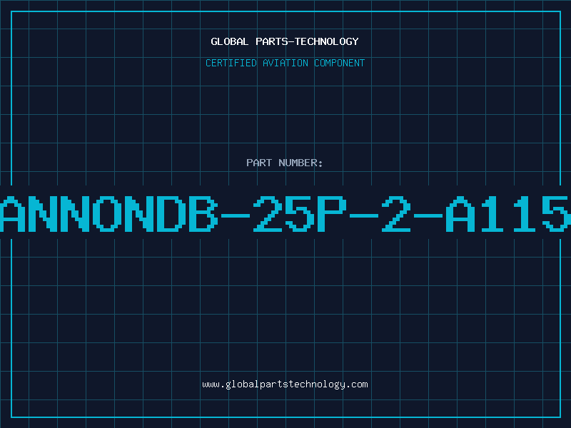 Aviation Part ITT/CANNONDB-25P-2-A115-F114