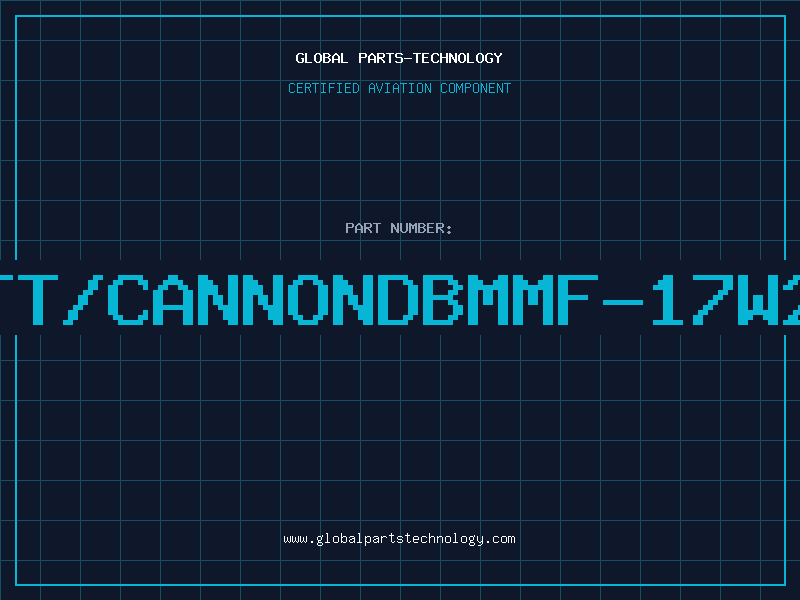 Aviation Part ITT/CANNONDBMMF-17W2P