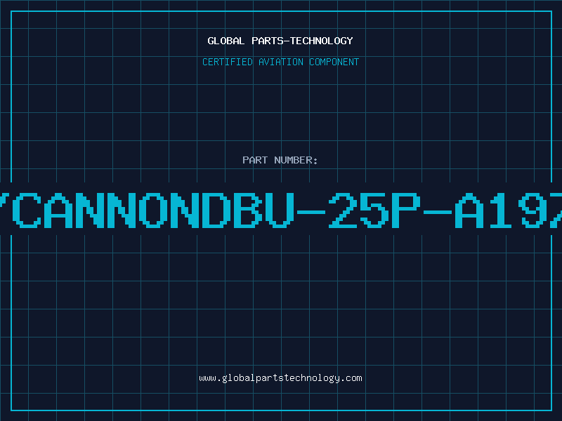 Aviation Part ITT/CANNONDBU-25P-A197-FO
