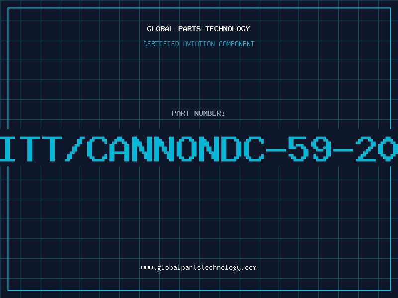 Aviation Part ITT/CANNONDC-59-20