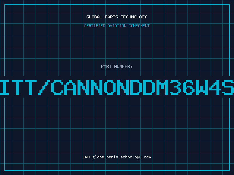 Aviation Part ITT/CANNONDDM36W4S