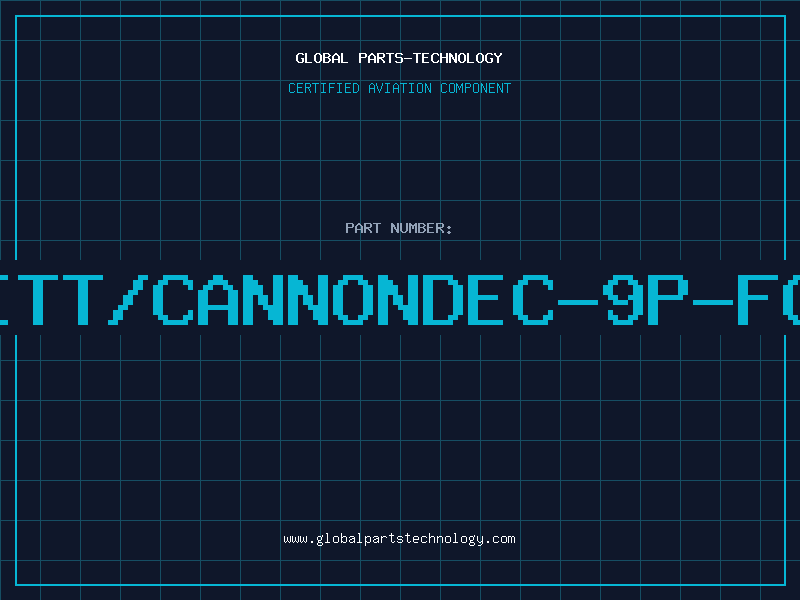 Aviation Part ITT/CANNONDEC-9P-FO