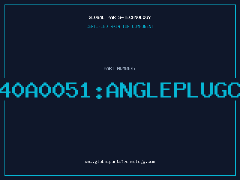 Aviation Part J01340A0051ANGLEPLUGCRIMP