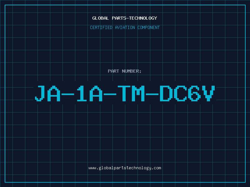 Aviation Part JA-1A-TM-DC6V
