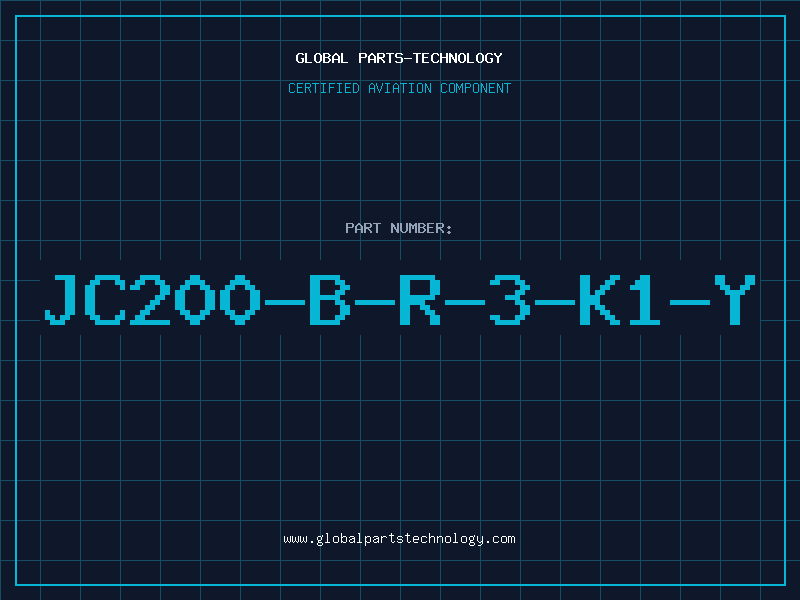 Aviation Part JC200-B-R-3-K1-Y