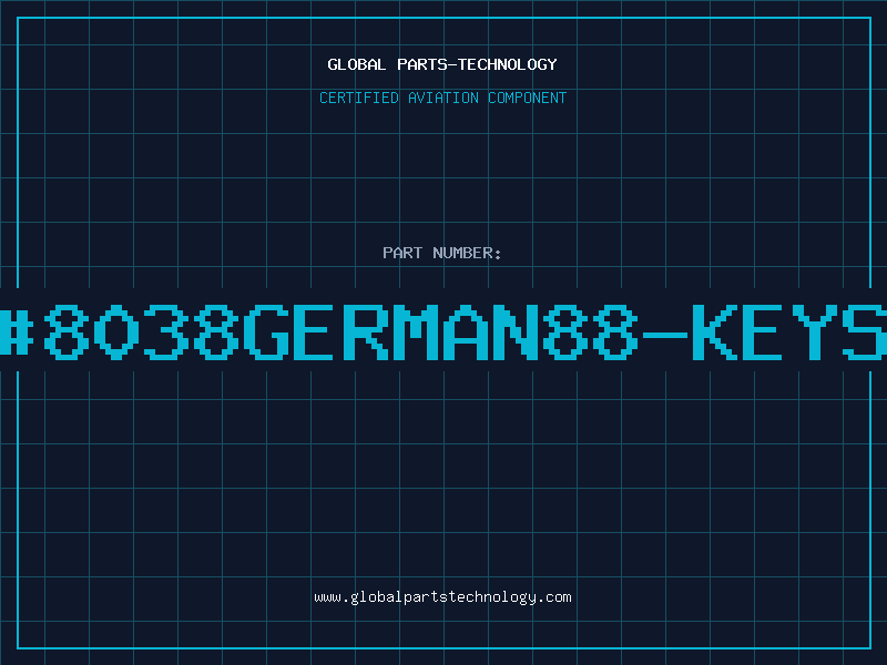 Aviation Part K/B340#8038GERMAN88-KEYSILITEK