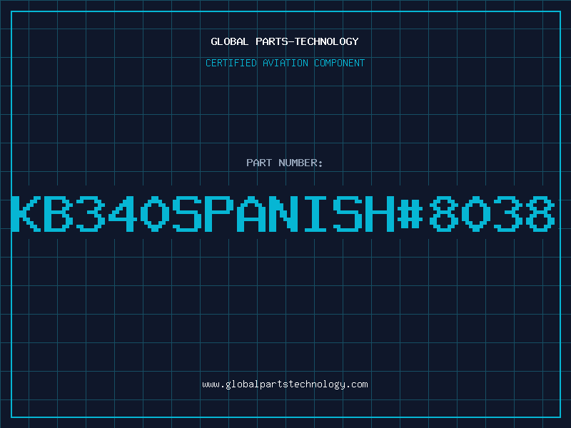 Aviation Part KB340SPANISH#8038