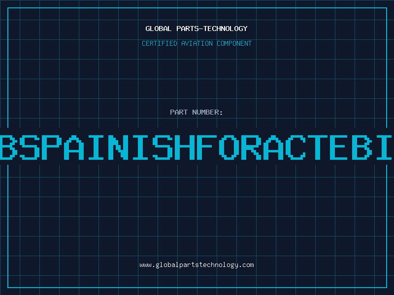 Aviation Part KBSPAINISHFORACTEBIS
