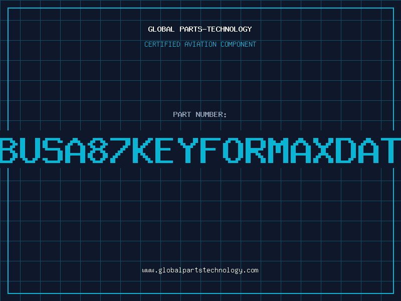 Aviation Part KBUSA87KEYFORMAXDATA