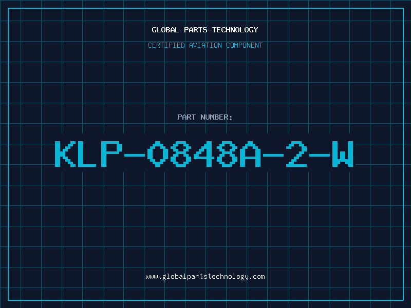 Aviation Part KLP-0848A-2-W