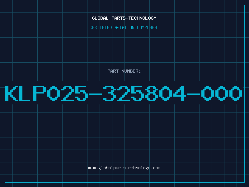 Aviation Part KLP025-325804-000