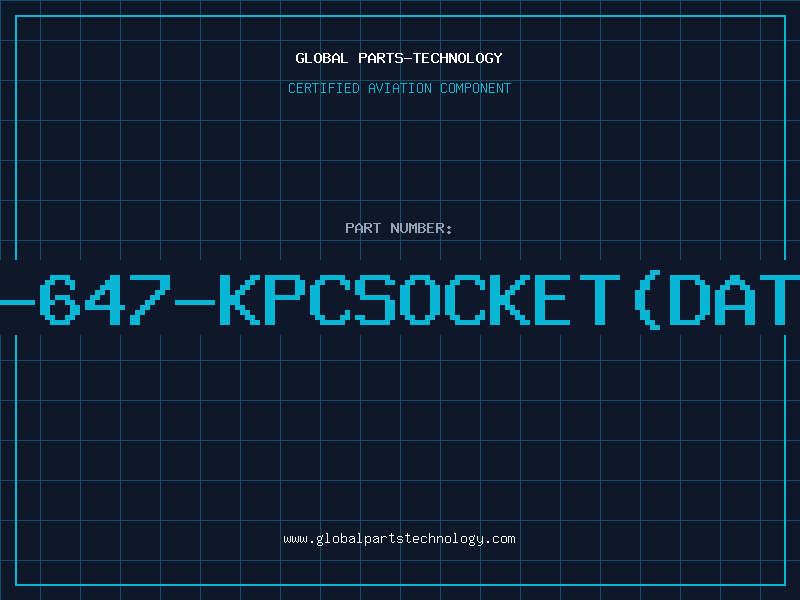 Aviation Part L-647-KPCSOCKET(DATA