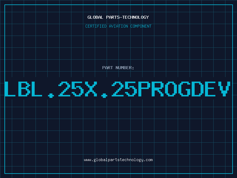 Aviation Part LBL.25X.25PROGDEV