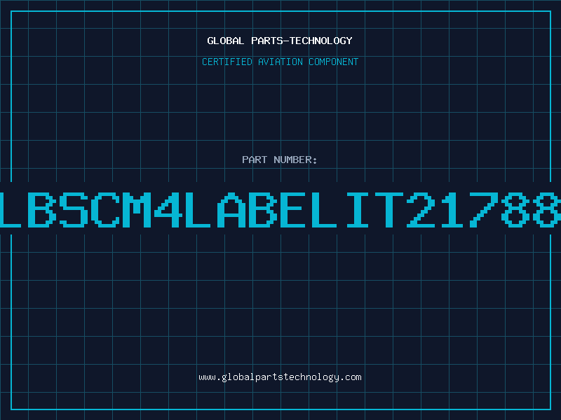 Aviation Part LBSCM4LABELIT21788